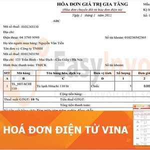 Bảng giá hoá đơn điện tử Vi Na
